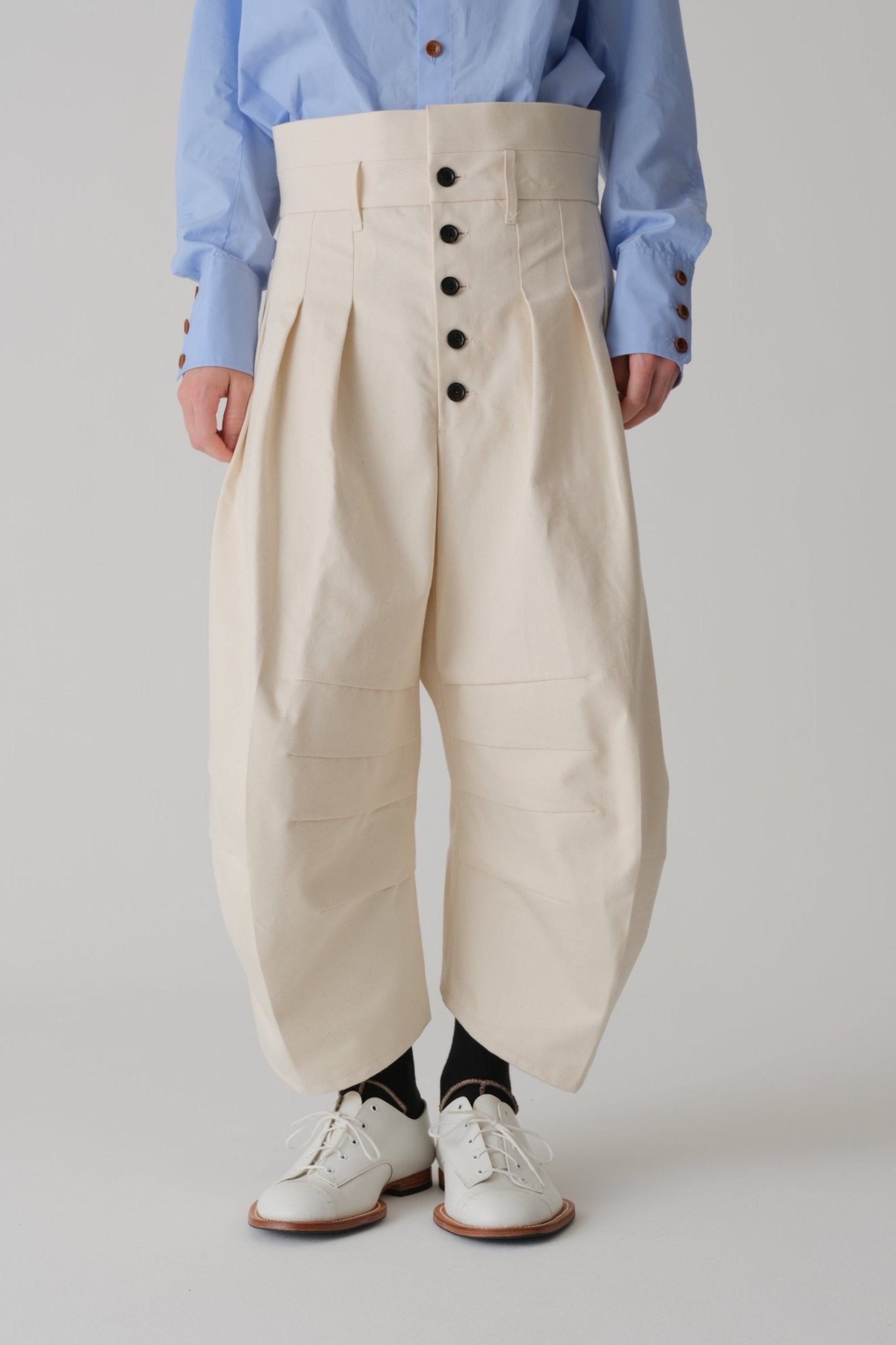 Trousers 20 - Organic Cotton 100% Drill - Natural - Christopher Nemeth - Trousers - Wholesale SS25 - 9 - 000000047 - 02