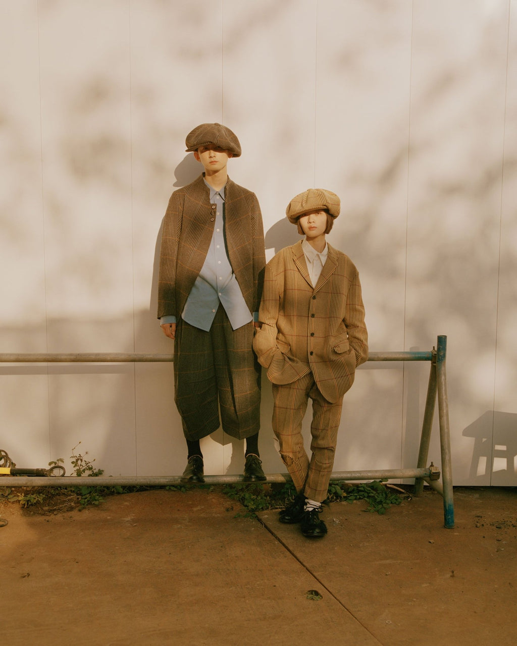 Trousers 20 - Wool100% HW Check - Grey - Christopher Nemeth - Bottoms - Wholesale AW24 - 9 - 000065 - 02