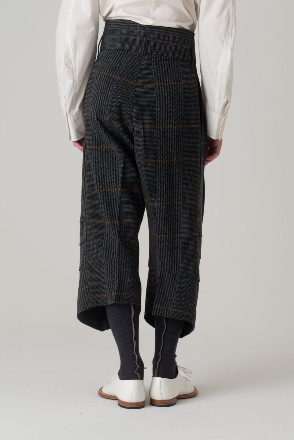 Trousers 20 - Wool100% HW Check - Grey - Christopher Nemeth - Bottoms - Wholesale AW24 - 9 - 000065 - 02