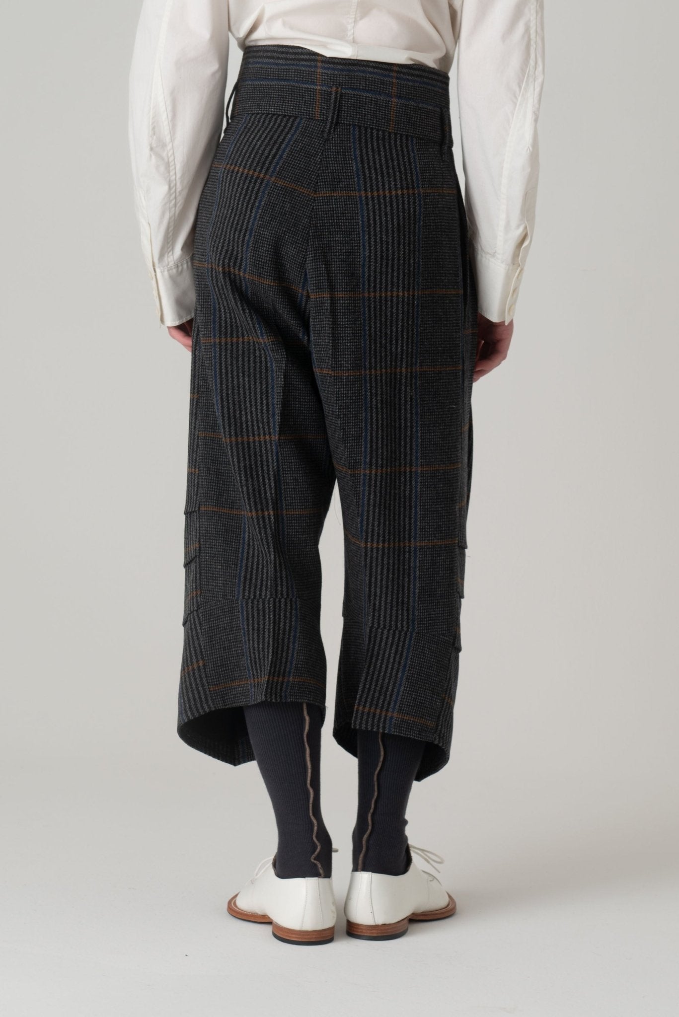 Trousers 20 - Wool100% HW Check - Grey - Christopher Nemeth - Bottoms - Wholesale AW24 - 9 - 000065 - 02