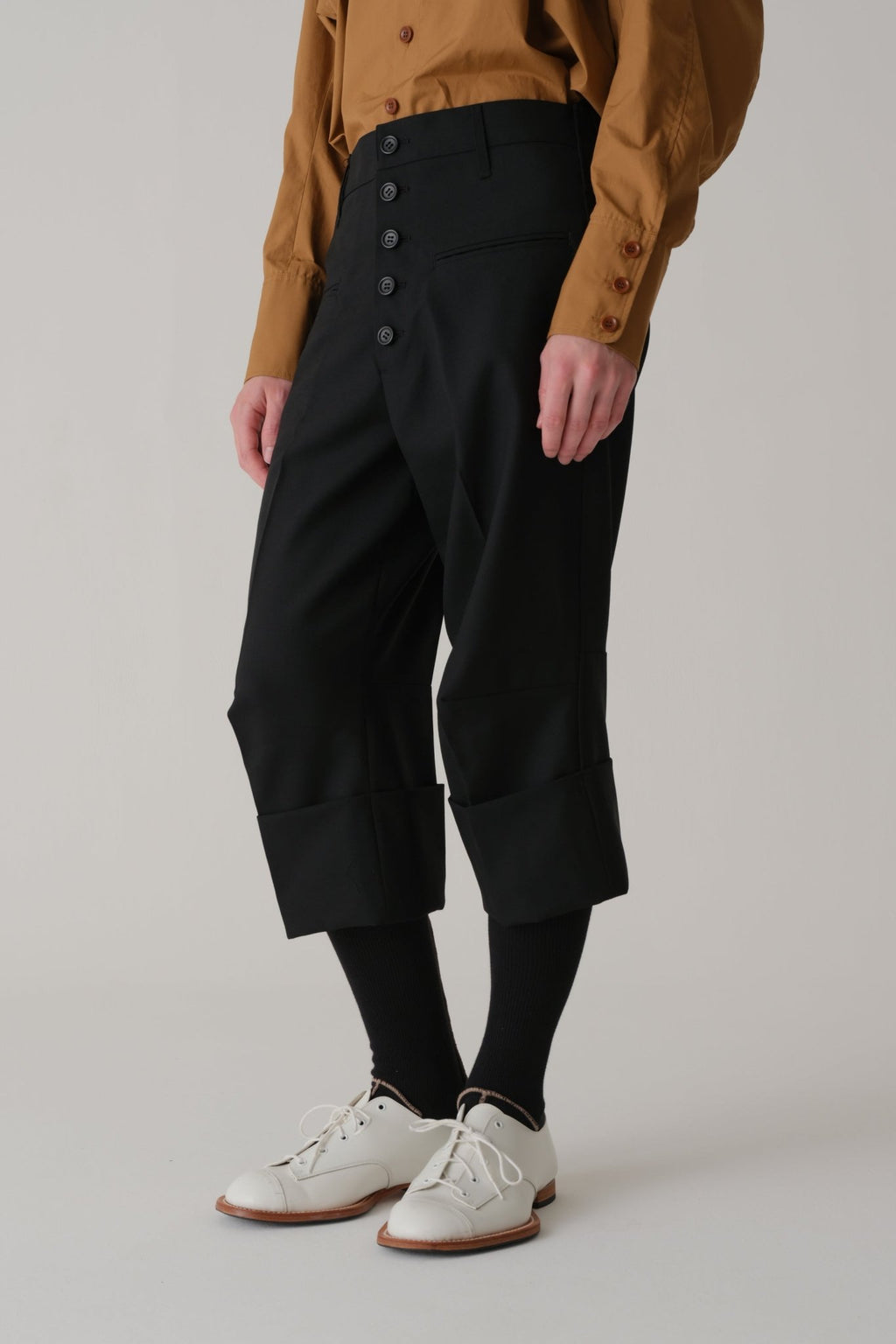 Trousers 386 - Wool 100% Tropical - Black - Christopher Nemeth - Trousers - Wholesale SS25 - 9 - 000000007 - 03