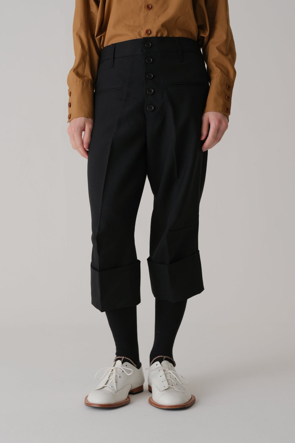 Trousers 386 - Wool 100% Tropical - Black - Christopher Nemeth - Trousers - Wholesale SS25 - 9 - 000000007 - 03