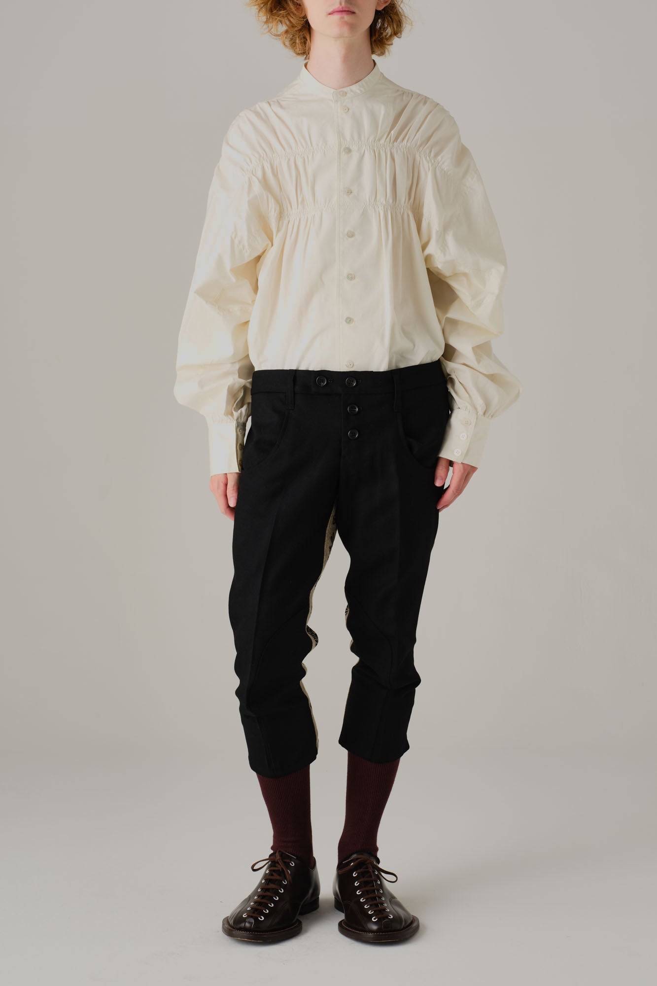 Trousers 4375- Mix Wool100% Army Serge/Linen100%- 4375 Pattern