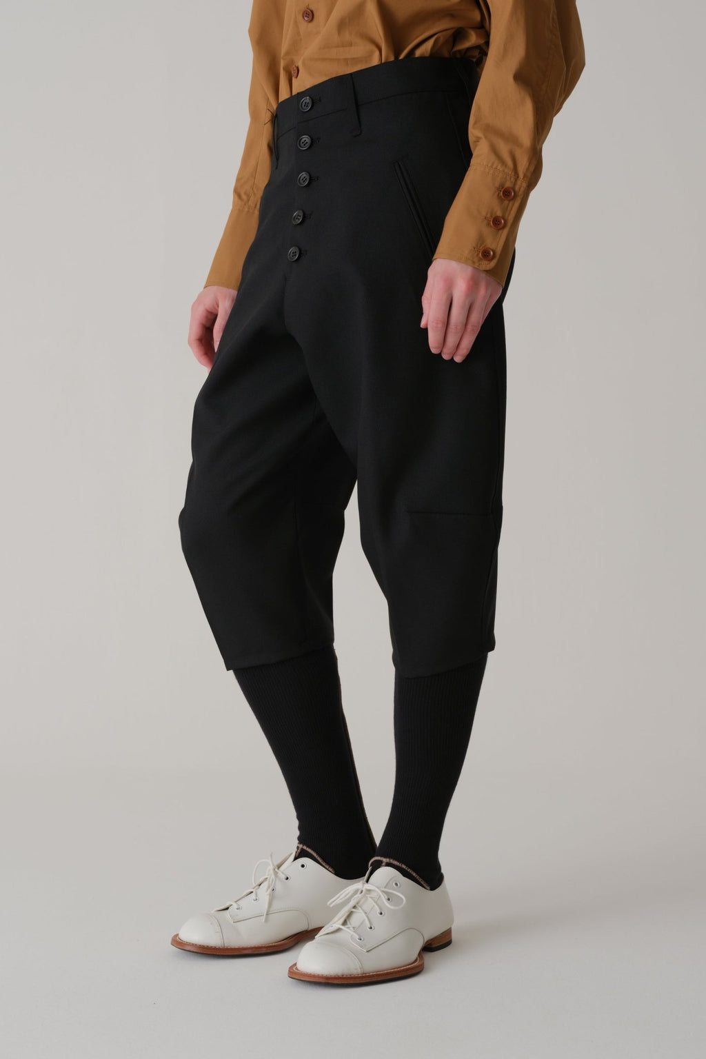 Trousers 438 - Wool 100% Tropical - Black - Christopher Nemeth - Trousers - Wholesale SS25 - 9 - 000000006 - 03
