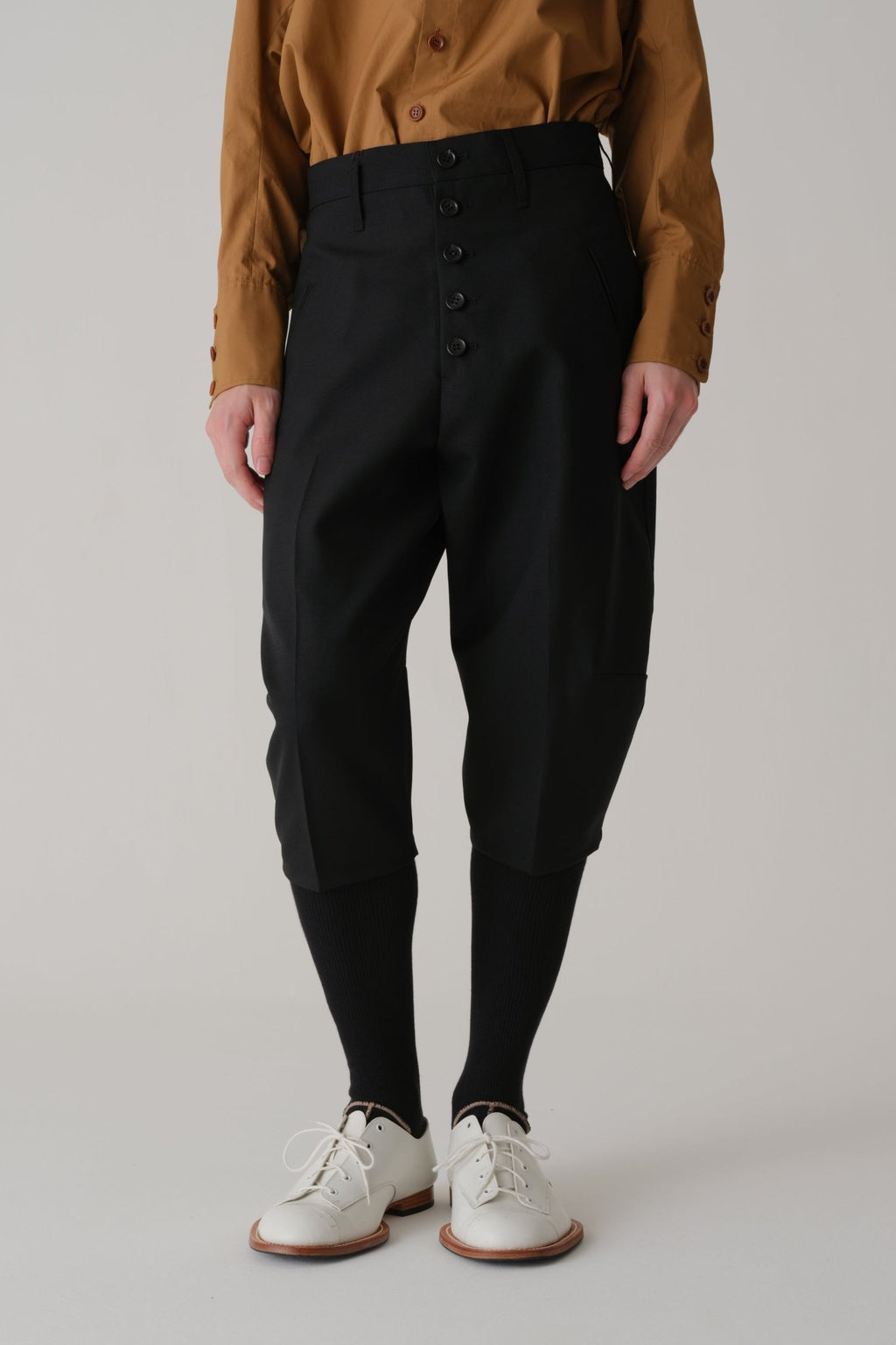 Trousers 438 - Wool 100% Tropical - Black - Christopher Nemeth - Trousers - Wholesale SS25 - 9 - 000000006 - 03