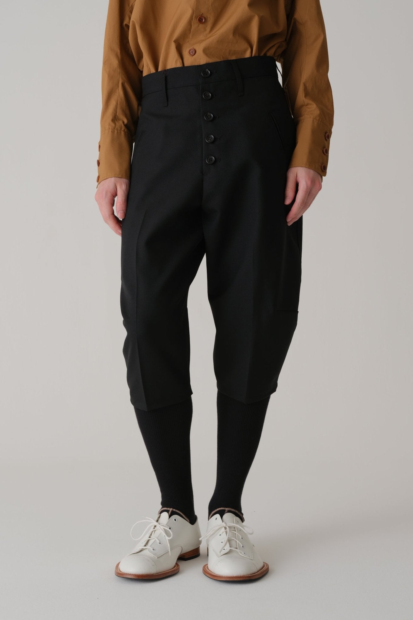 Trousers 438 - Wool 100% Tropical - Black - Christopher Nemeth - Trousers - Wholesale SS25 - 9 - 000000006 - 03