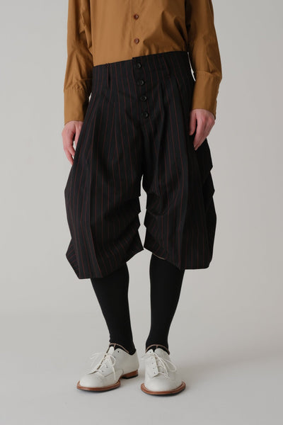 Trousers 64B - Wool 100% Tropical - Red - Stripes - Black - Christopher Nemeth - Trousers - Wholesale SS25 - 9 - 000000026 - 02