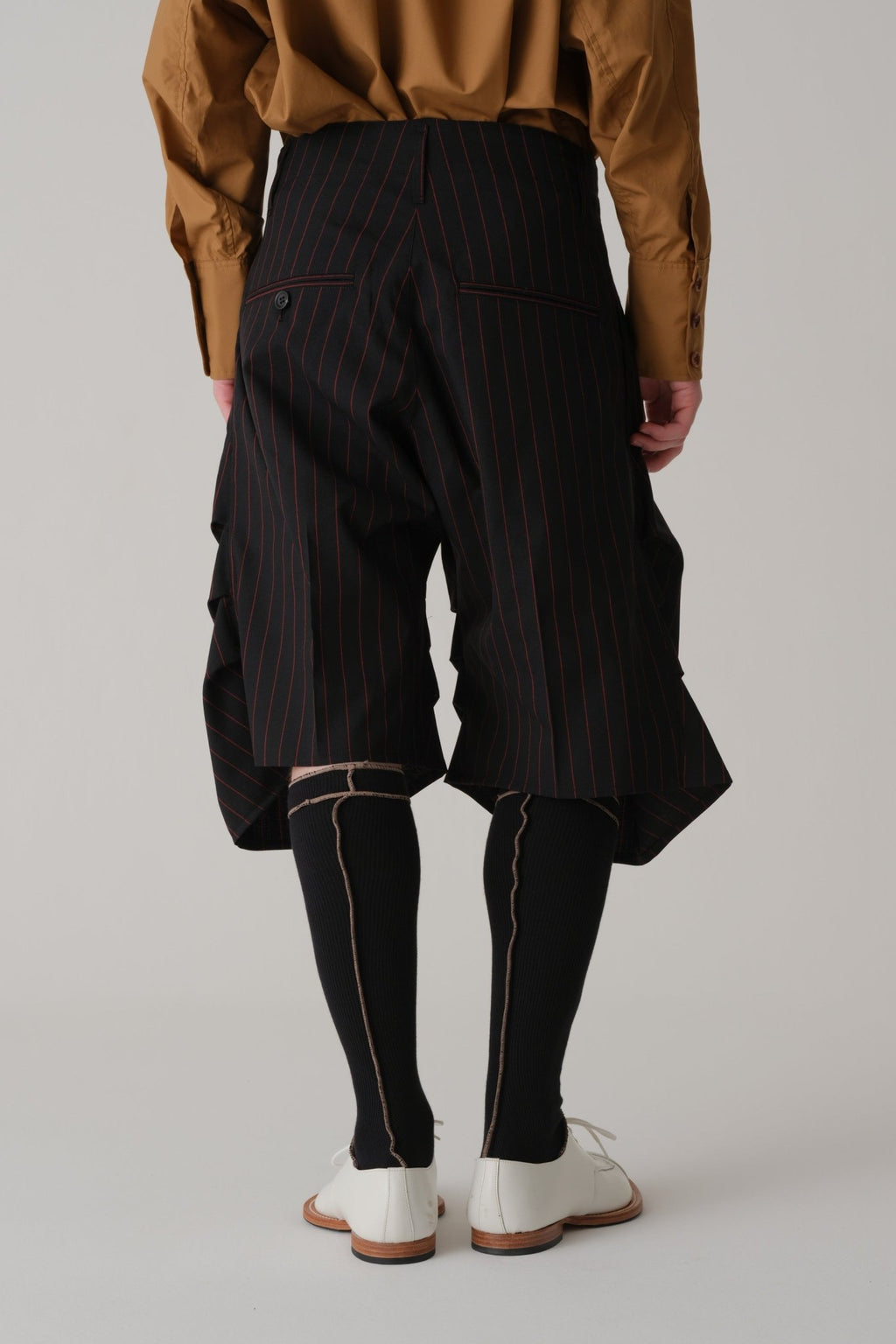 Trousers 64B - Wool 100% Tropical - Red - Stripes - Black - Christopher Nemeth - Trousers - Wholesale SS25 - 9 - 000000026 - 02