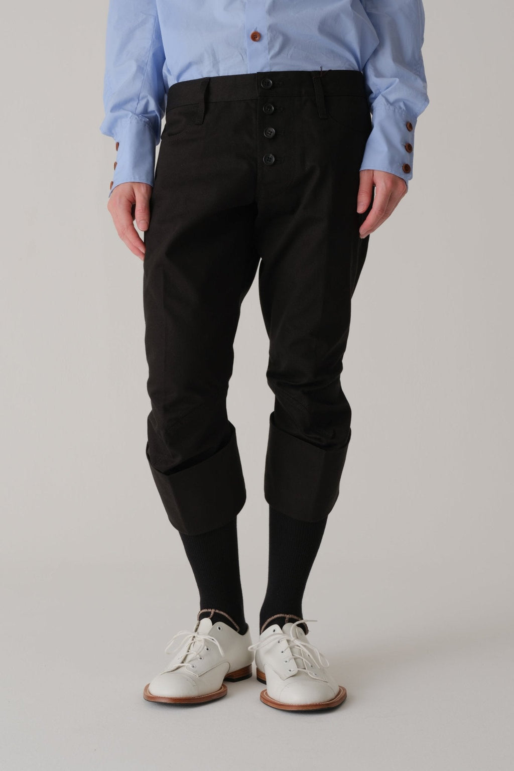 Trousers 733 - Organic Cotton 100% Drill - Black - Christopher Nemeth - Trousers - Wholesale SS25 - 9-000000046-03