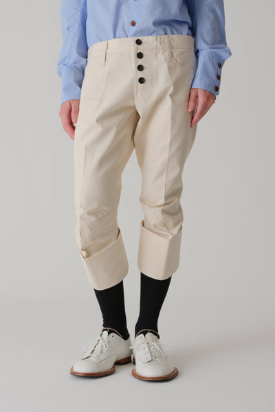 Trousers 733 - Organic Cotton 100% Drill - Natural - Christopher Nemeth - Trousers - Wholesale SS25 - 9-000000045-03