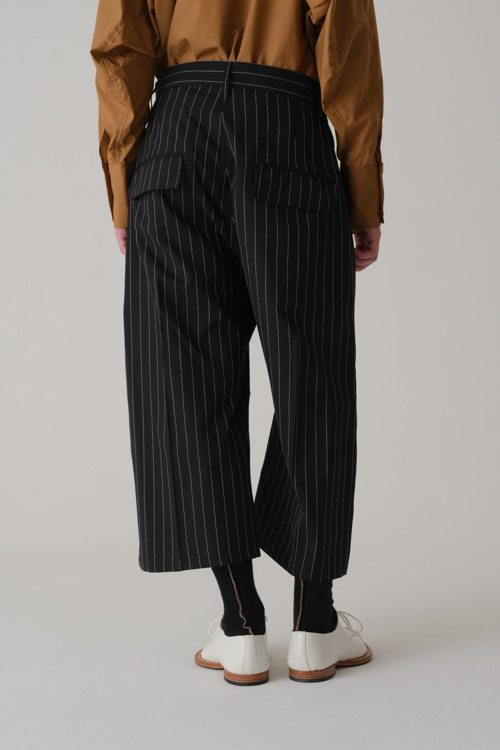 Trousers 8PT - Wool 100% Tropical - White - Stripes - Black - Christopher Nemeth - Trousers - Wholesale SS25 - 9 - 000000031 - 02