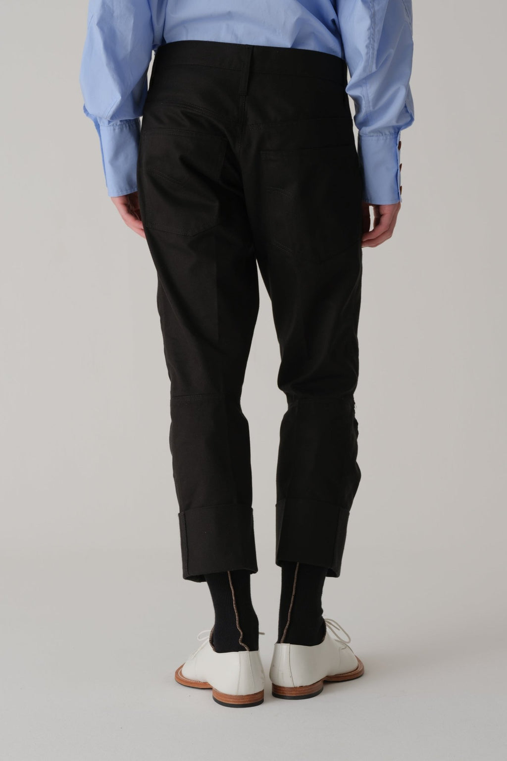 Trousers RL20 - Organic Cotton 100% Drill - Black - Christopher Nemeth - Trousers - Wholesale SS25 - 9 - 000000050 - 03