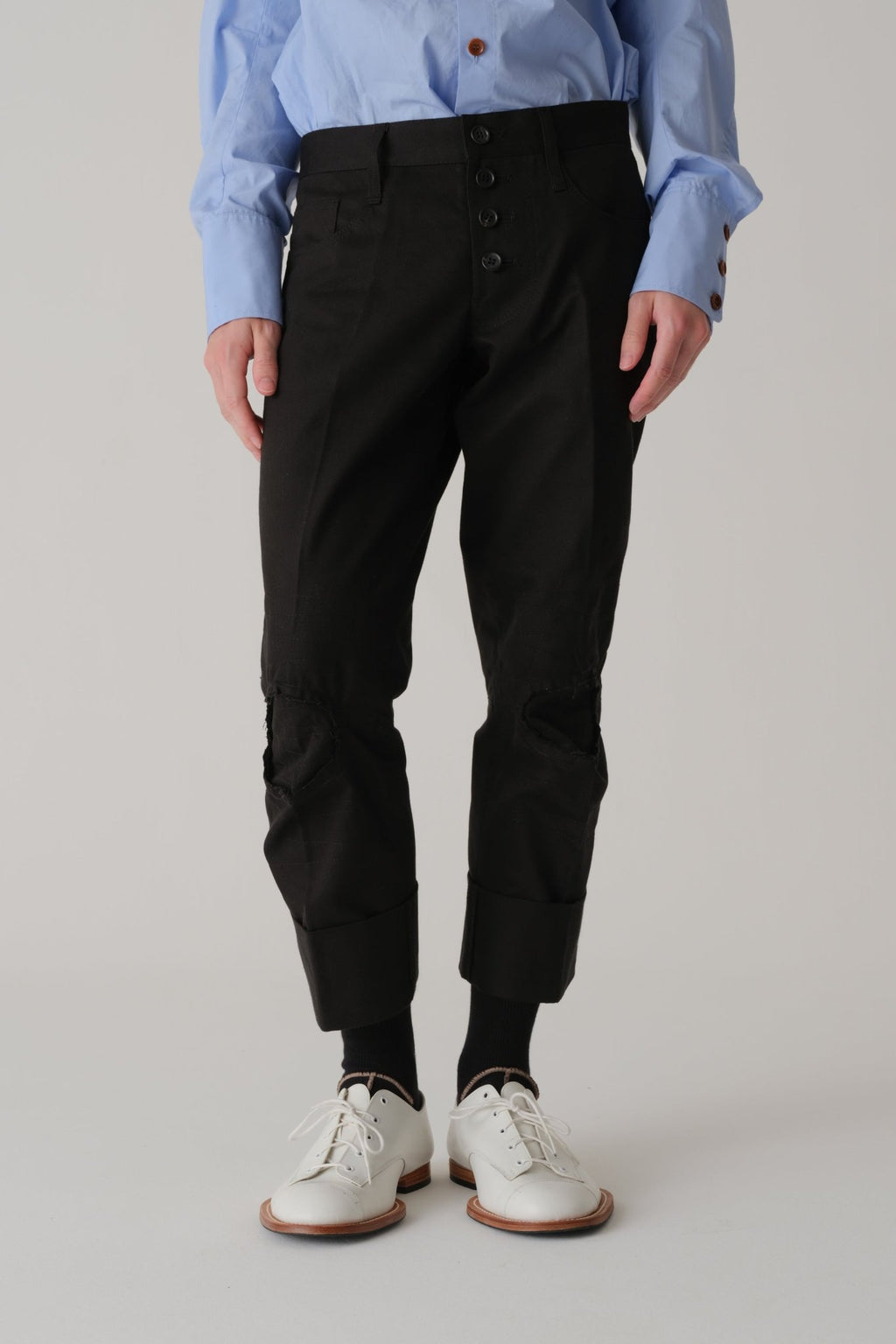 Trousers RL20 - Organic Cotton 100% Drill - Black - Christopher Nemeth - Trousers - Wholesale SS25 - 9 - 000000050 - 03