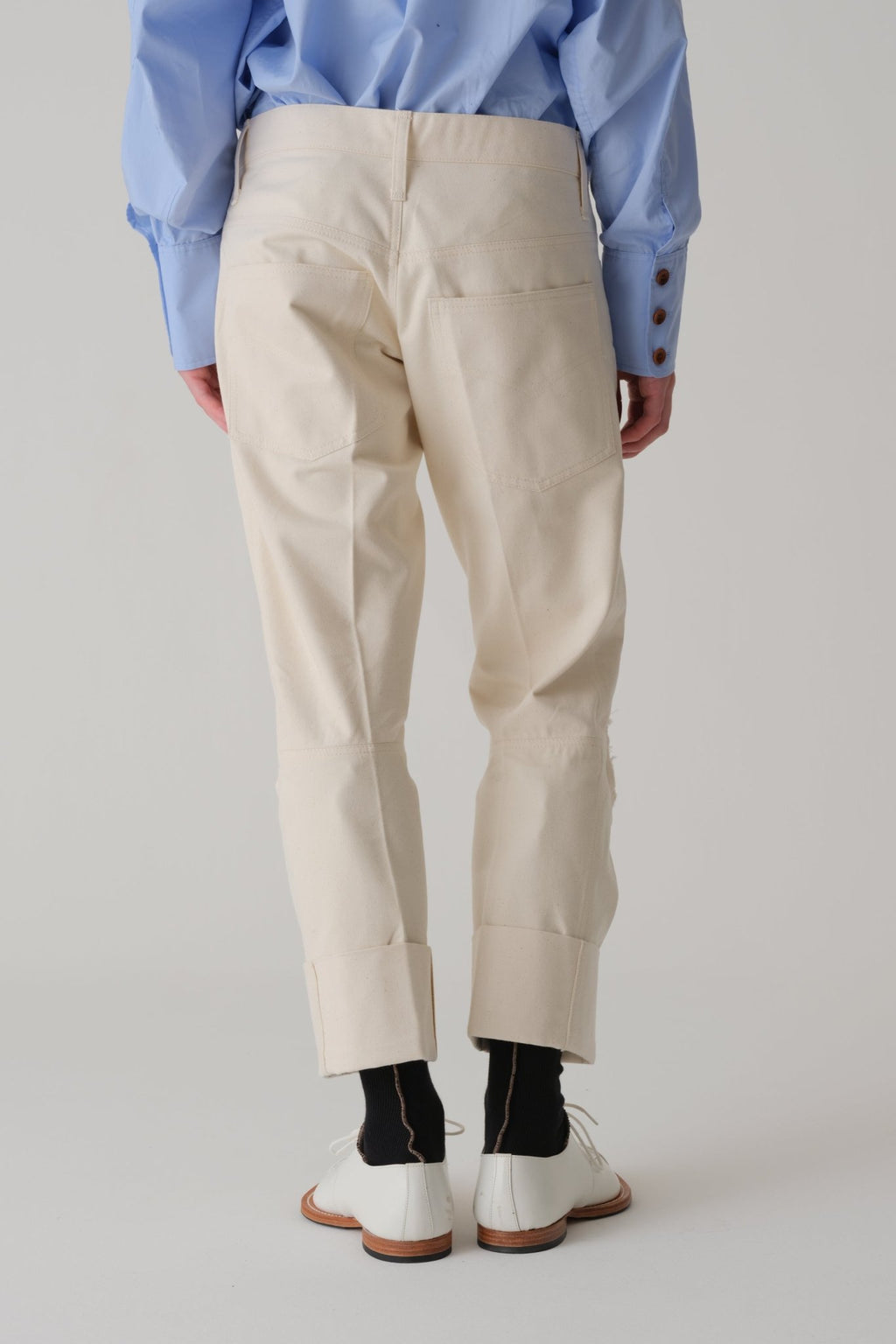 Trousers RL20 - Organic Cotton 100% Drill - Natural - Christopher Nemeth - Trousers - Wholesale SS25 - 9 - 000000049 - 03
