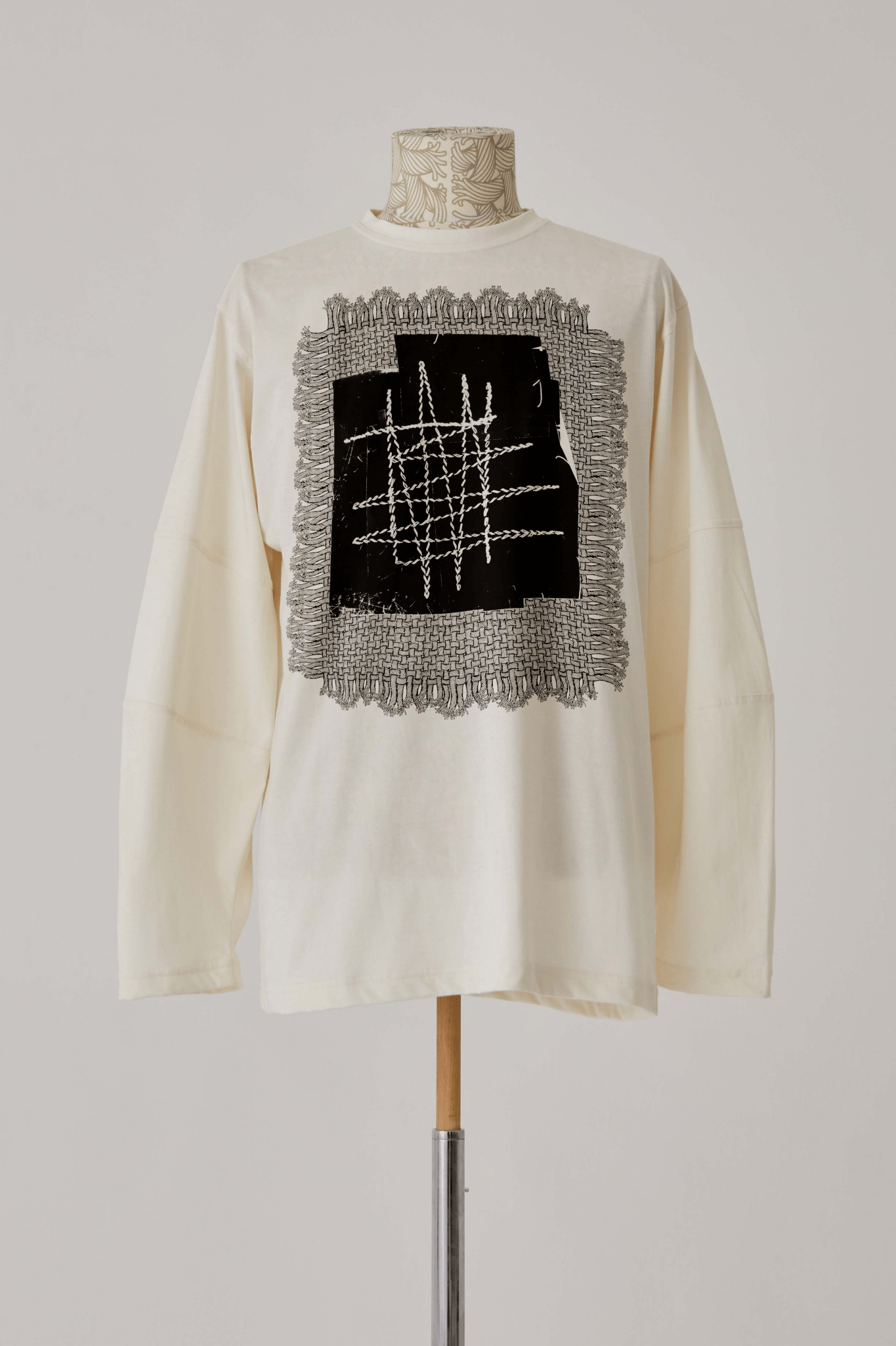 Tshirt 108 - Cotton100% Jersey - Lace Rope - White - Christopher Nemeth - Tops - Online Store - 0 - 00287 - 03