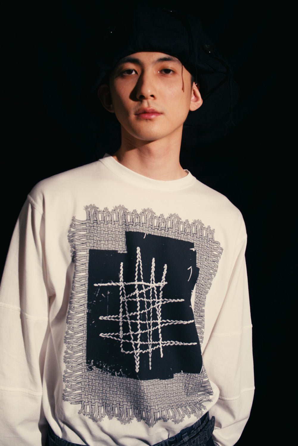 Tshirt 108 - Cotton100% Jersey - Lace Rope - White - Christopher Nemeth - Tops - Online Store - 0 - 00287 - 03