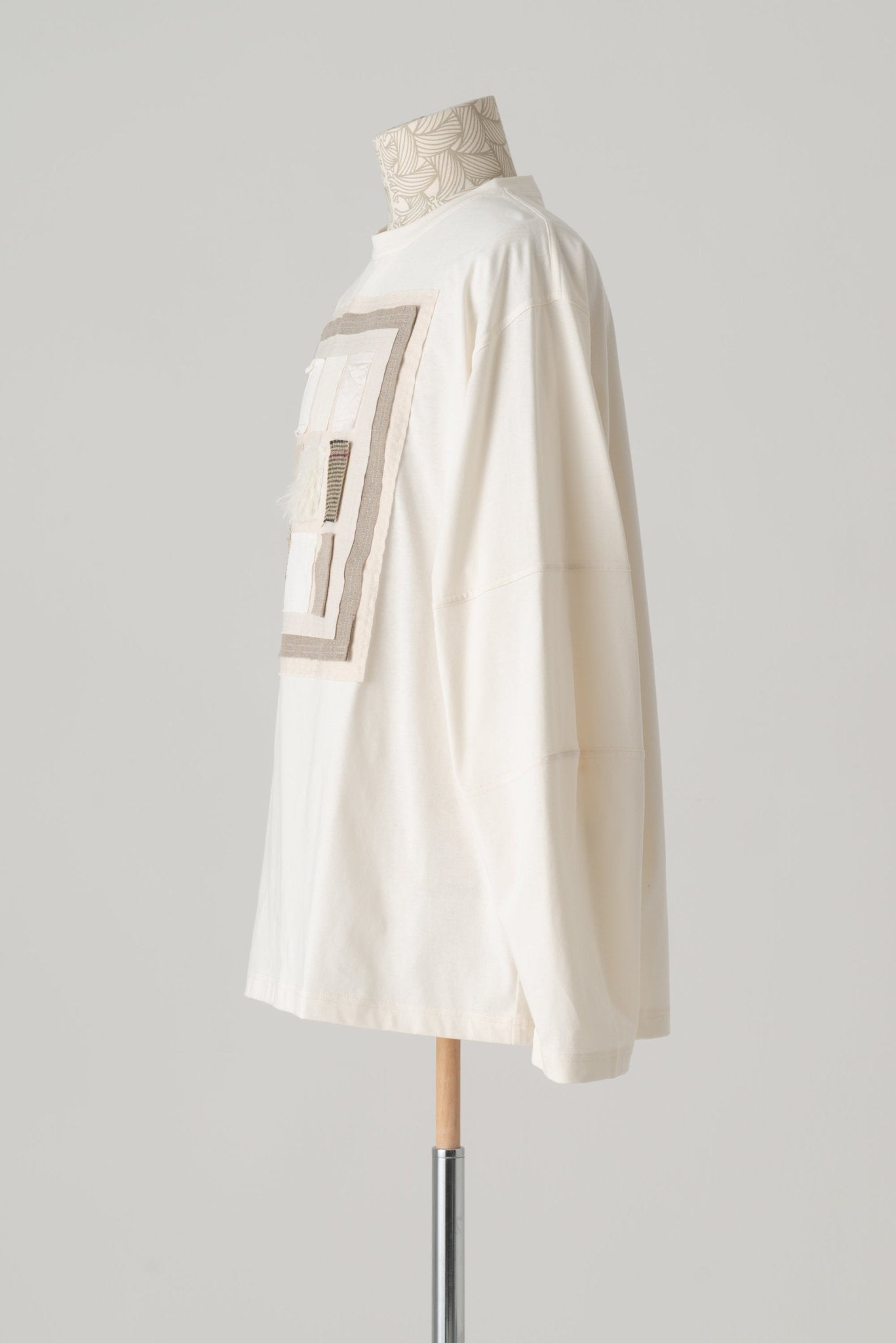 Tshirt 108 - Cotton100% Jersey - Swatch Patchwork - Off White - Christopher Nemeth - Tops - Wholesale AW24 - 9 - 000086 - 03