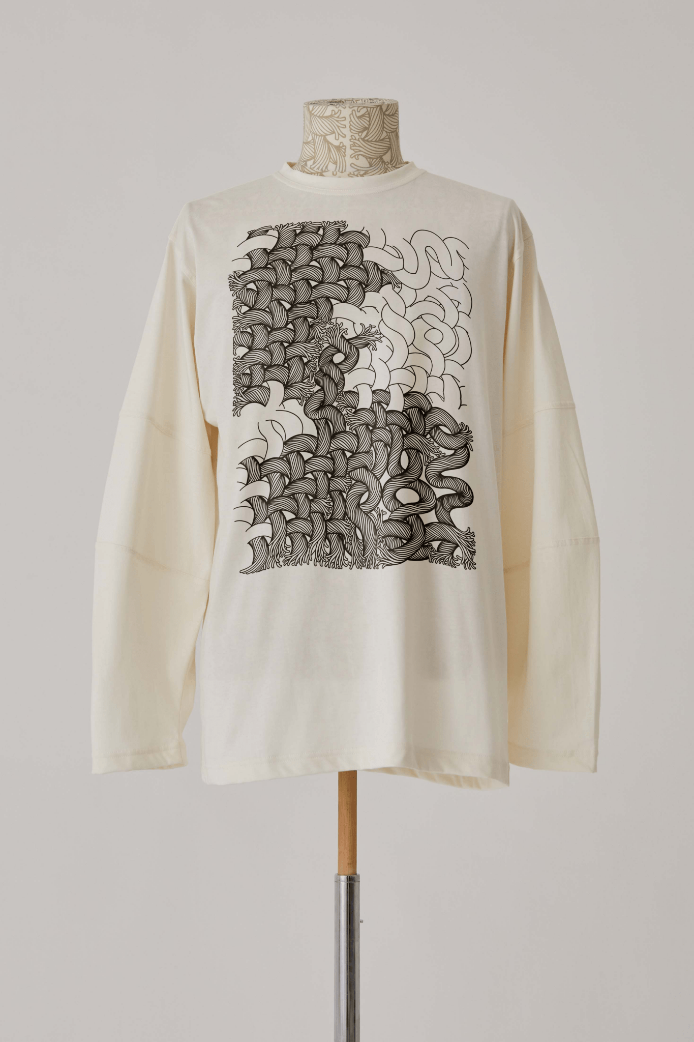 Tshirt 108 - Cotton100% Jersey - Twist Rope - White - Christopher Nemeth - Tops - Online Store - 0 - 00290 - 03