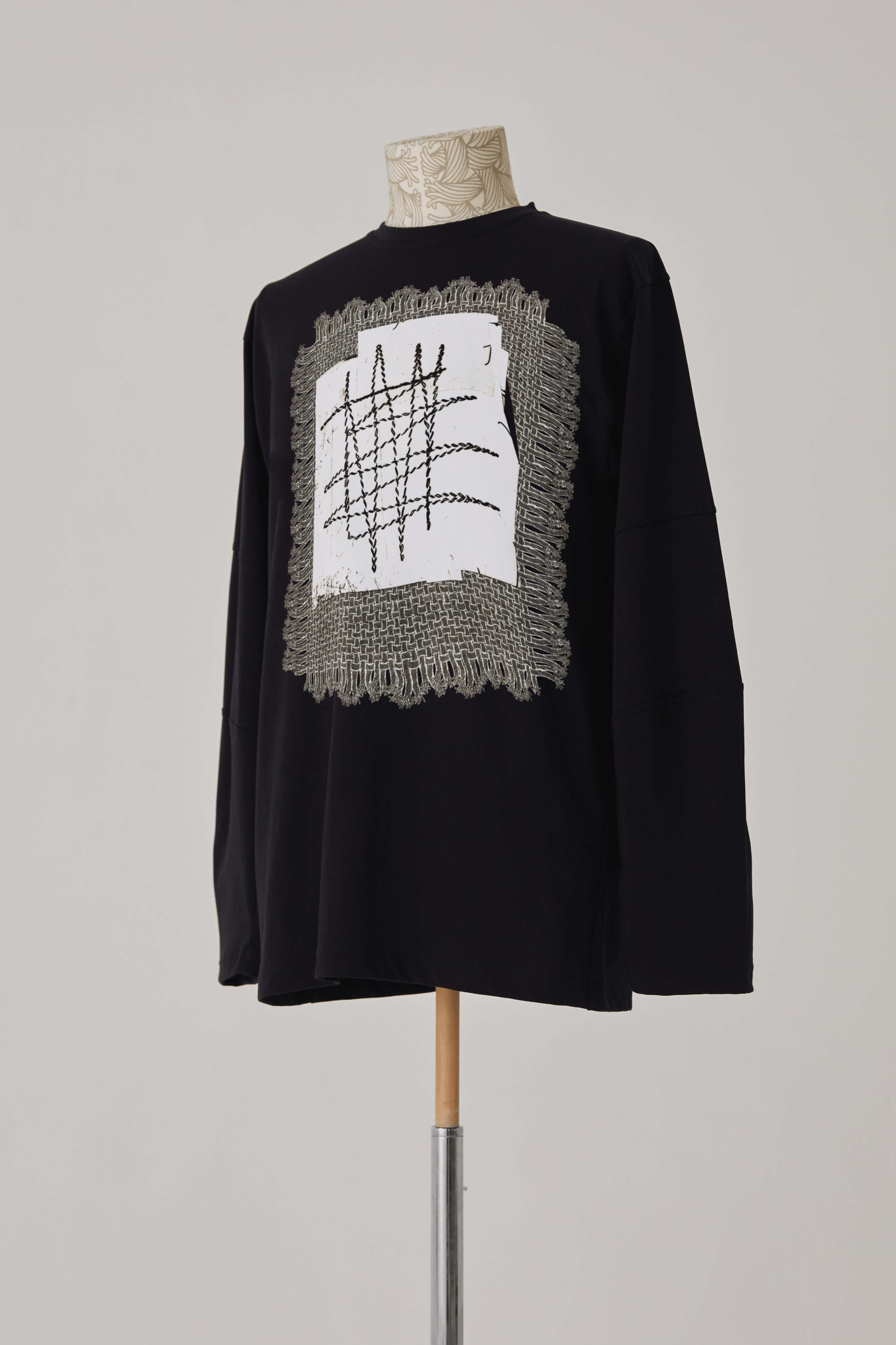 Tshirt 108 - Cotton100% - Lace Rope - Black - Christopher Nemeth - Tops - Online Store - 0 - 00286 - 03