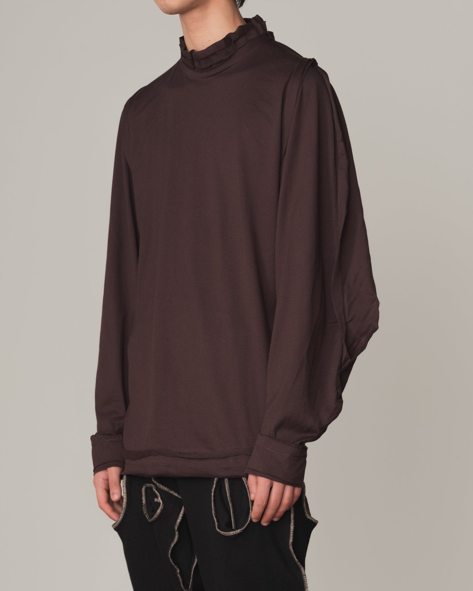 Tshirt 170 - Cotton100% Jersey - Brown - Christopher Nemeth - Tops - Shop - 0-01384-05