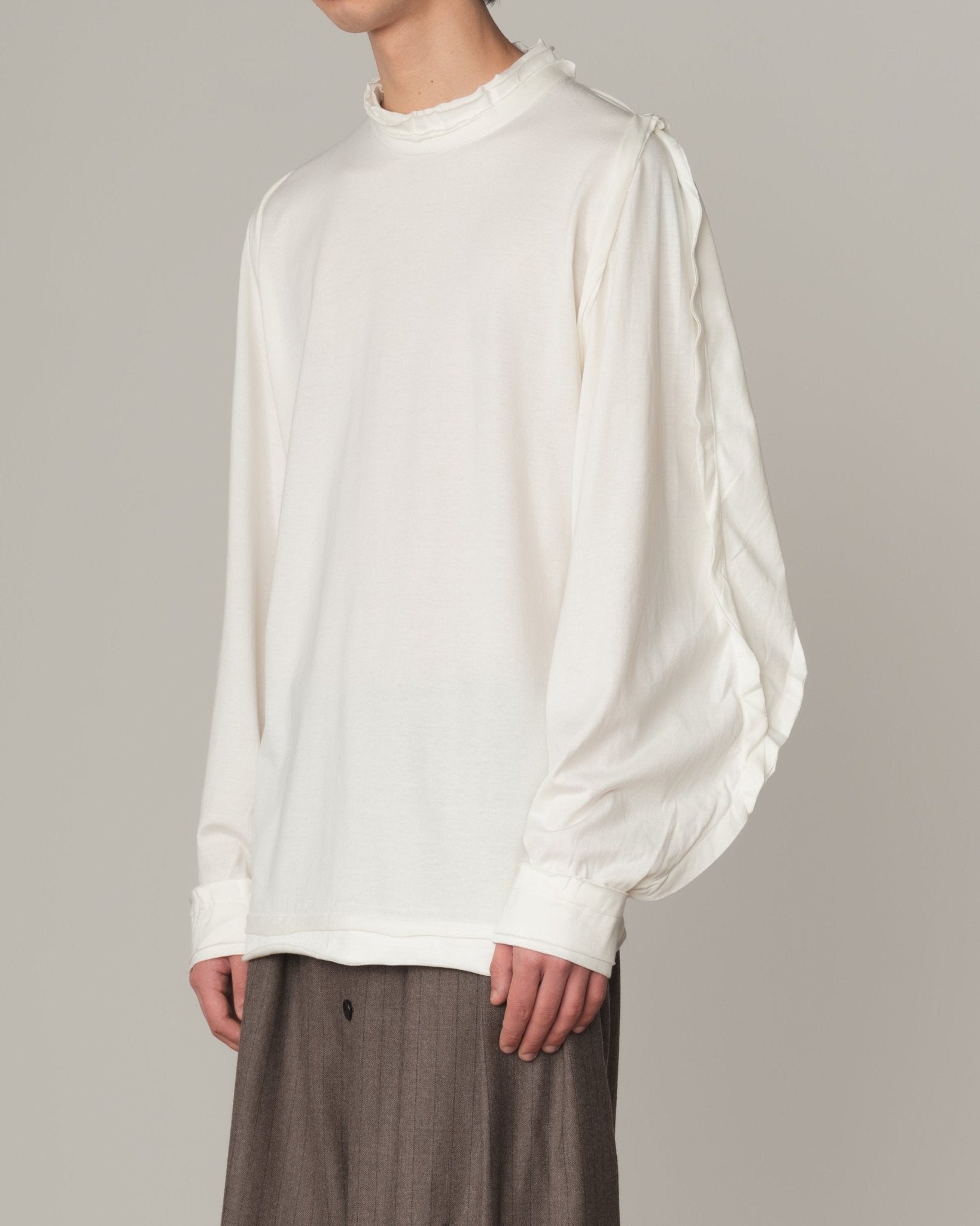 Tshirt 170 - Cotton100% Jersey - Ivory - Christopher Nemeth - Tops - Shop - 0-01387-08
