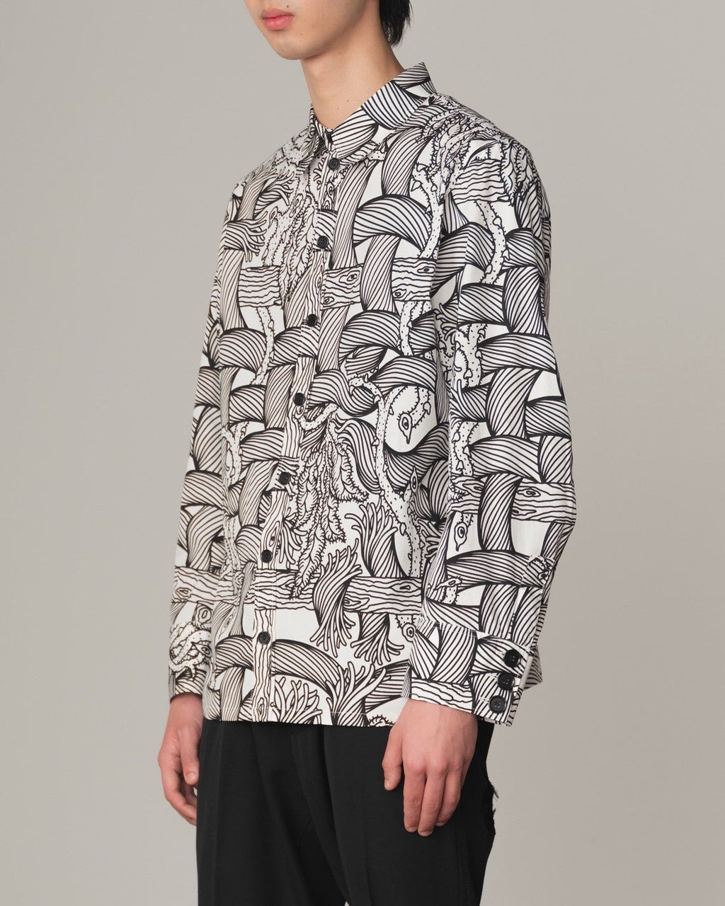 Tshirt Printed - Cotton100% Jersey - Bubble Rope - Off White - Christopher Nemeth - Tops - Online Store - 0-00515-03