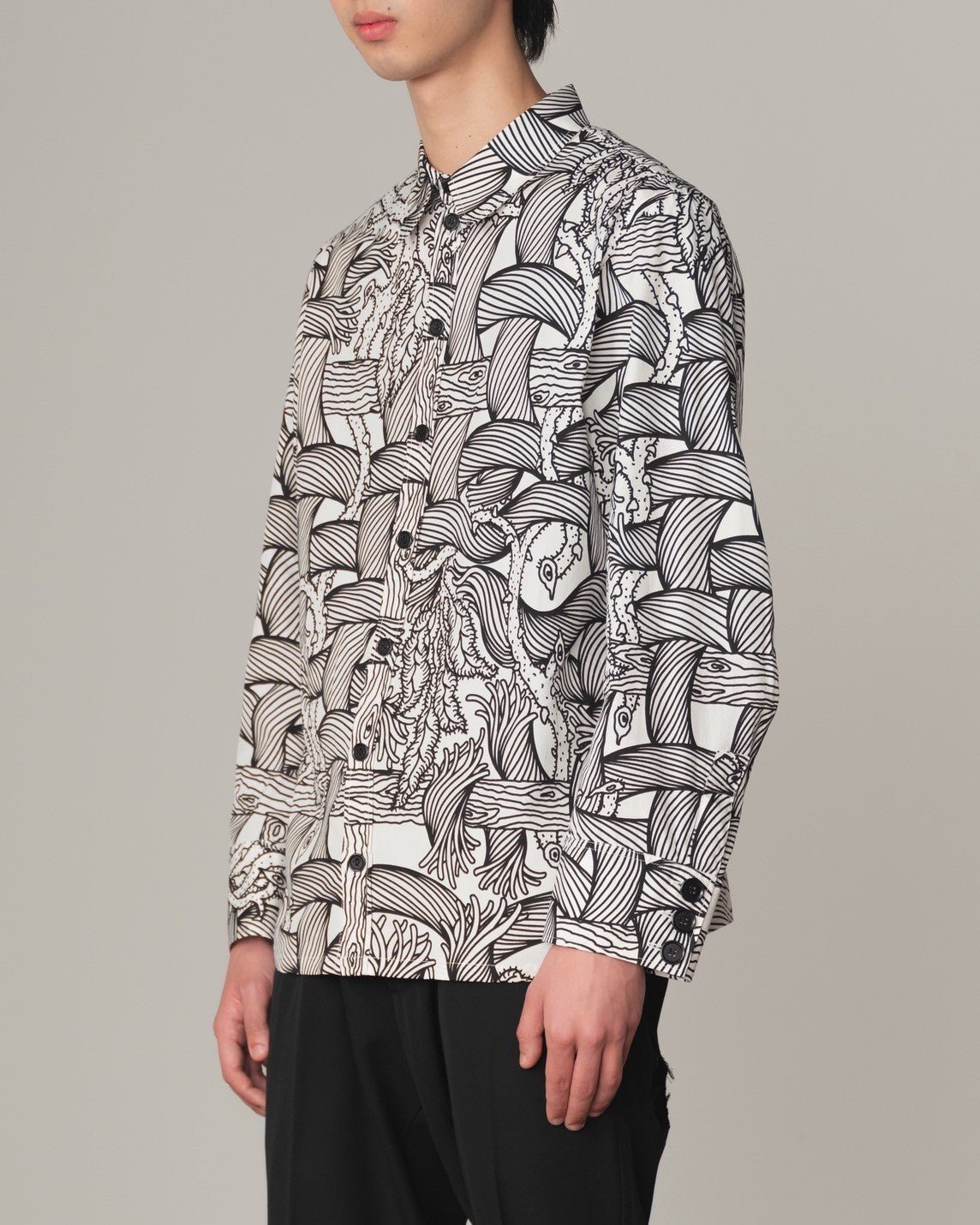 Tshirt Printed - Cotton100% Jersey - Bubble Rope - Off White - Christopher Nemeth - Tops - Online Store - 0-00515-03