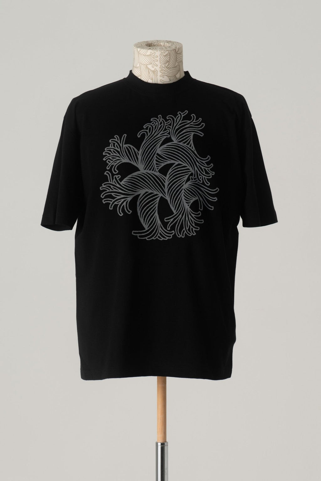 Tshirt Printed - Cotton100% Jersey - Emb Rope 2 - Black - Christopher Nemeth - Tops - Online Store - 0 - 00357 - 03