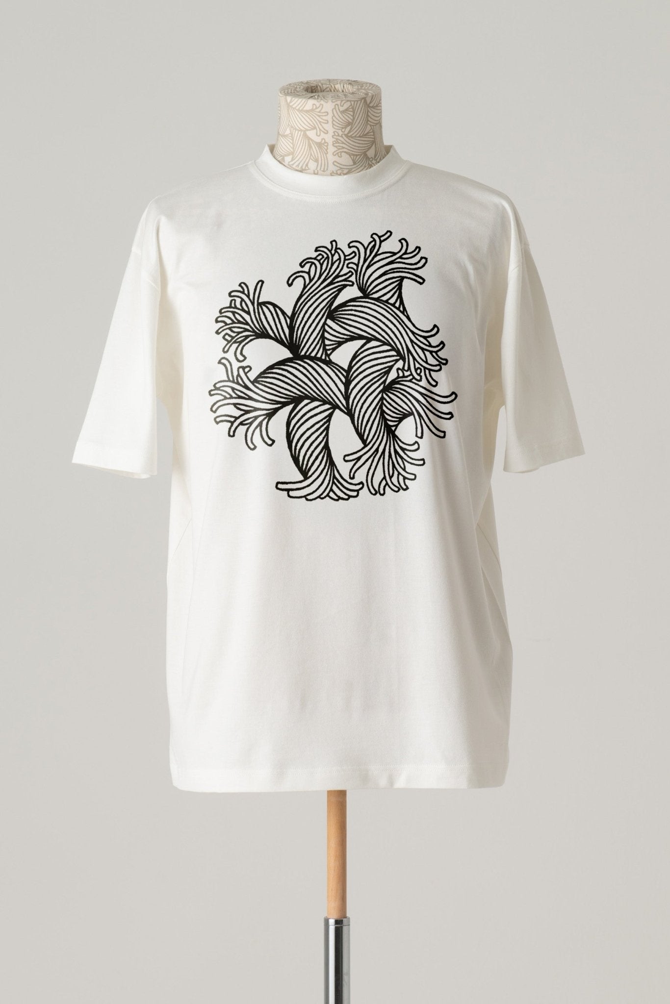 Tshirt Printed - Cotton100% Jersey - Emb Rope 2 - White - Christopher Nemeth - Tops - Online Store - 0 - 00358 - 03