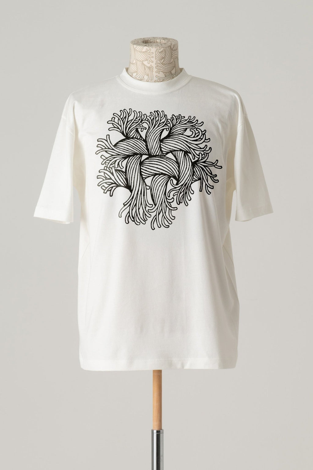 Tshirt Printed - Cotton100% Jersey - Embroidery Rope - White - Christopher Nemeth - Tops - Online Store - 0000 - 3805