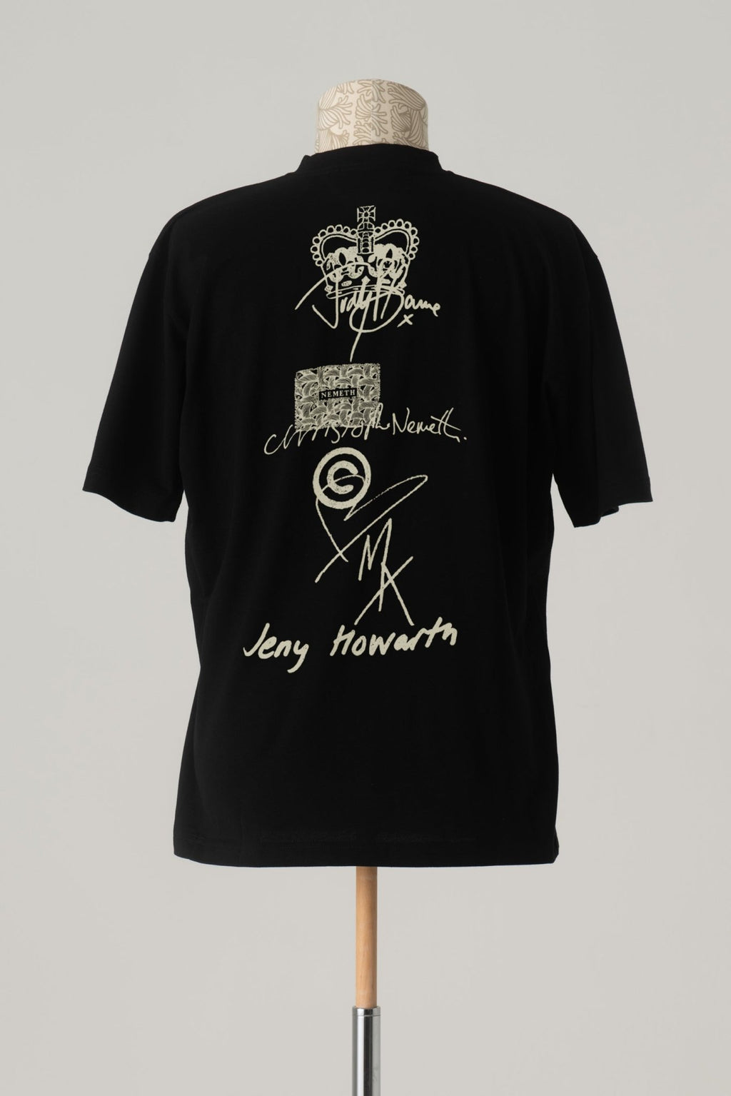 Tshirt Printed- Cotton100% Jersey- Hard Work- Black - Christopher Nemeth