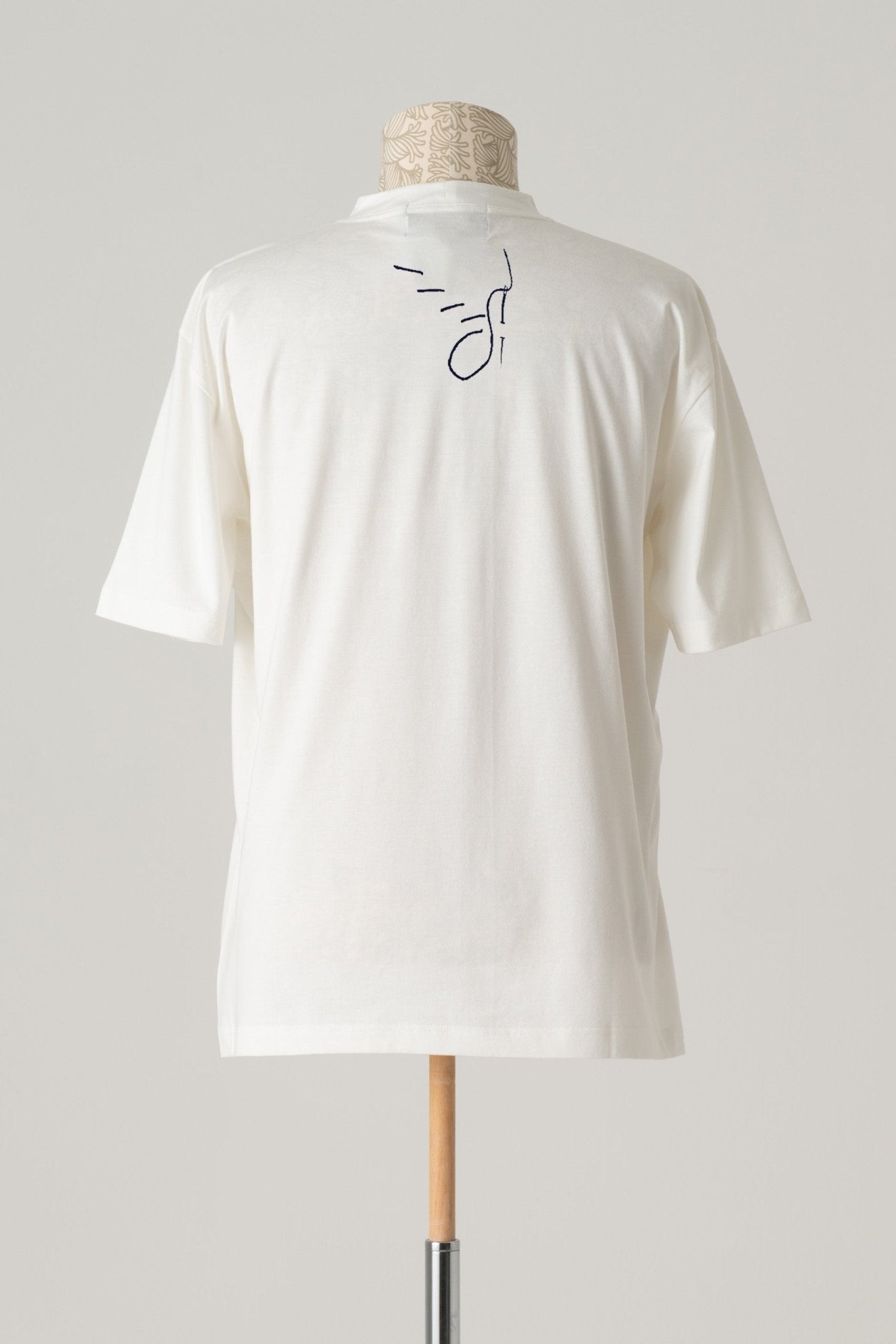 Tshirt Printed - Cotton100% Jersey - Needle Fabric - Off White - Christopher Nemeth - Tops - Online Store - 0 - 00521 - 03
