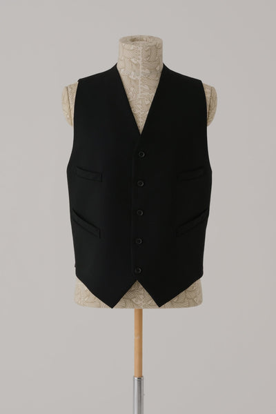 Waistcoat 791B - Wool 100% Tropical - Black - Christopher Nemeth - Waistcoat - Wholesale SS25 - 9 - 000000004 - 03