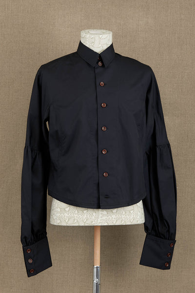 Shirt 203C- Cotton100% Broad- Black