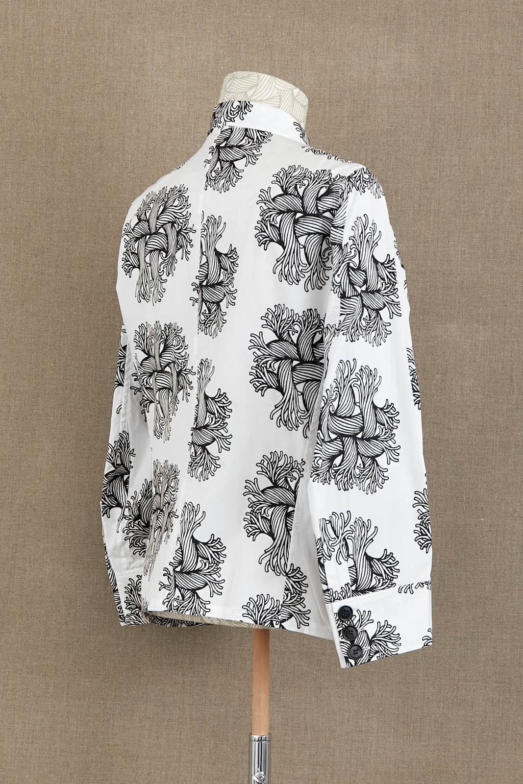 Shirt 18752- Cotton100% Broad Print- 42S Pattern Rope- White