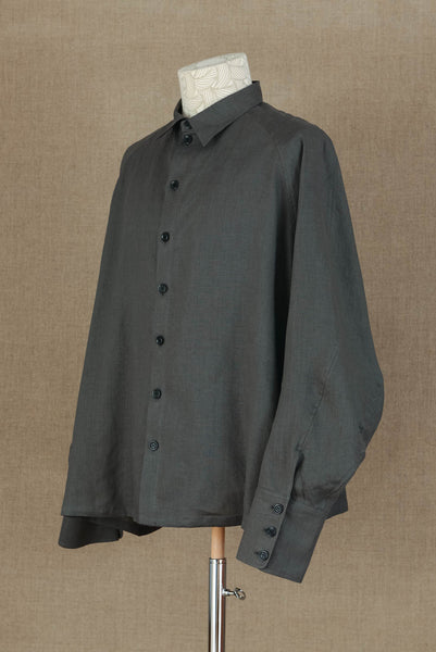 Shirt 988- Linen100% 221- Grey