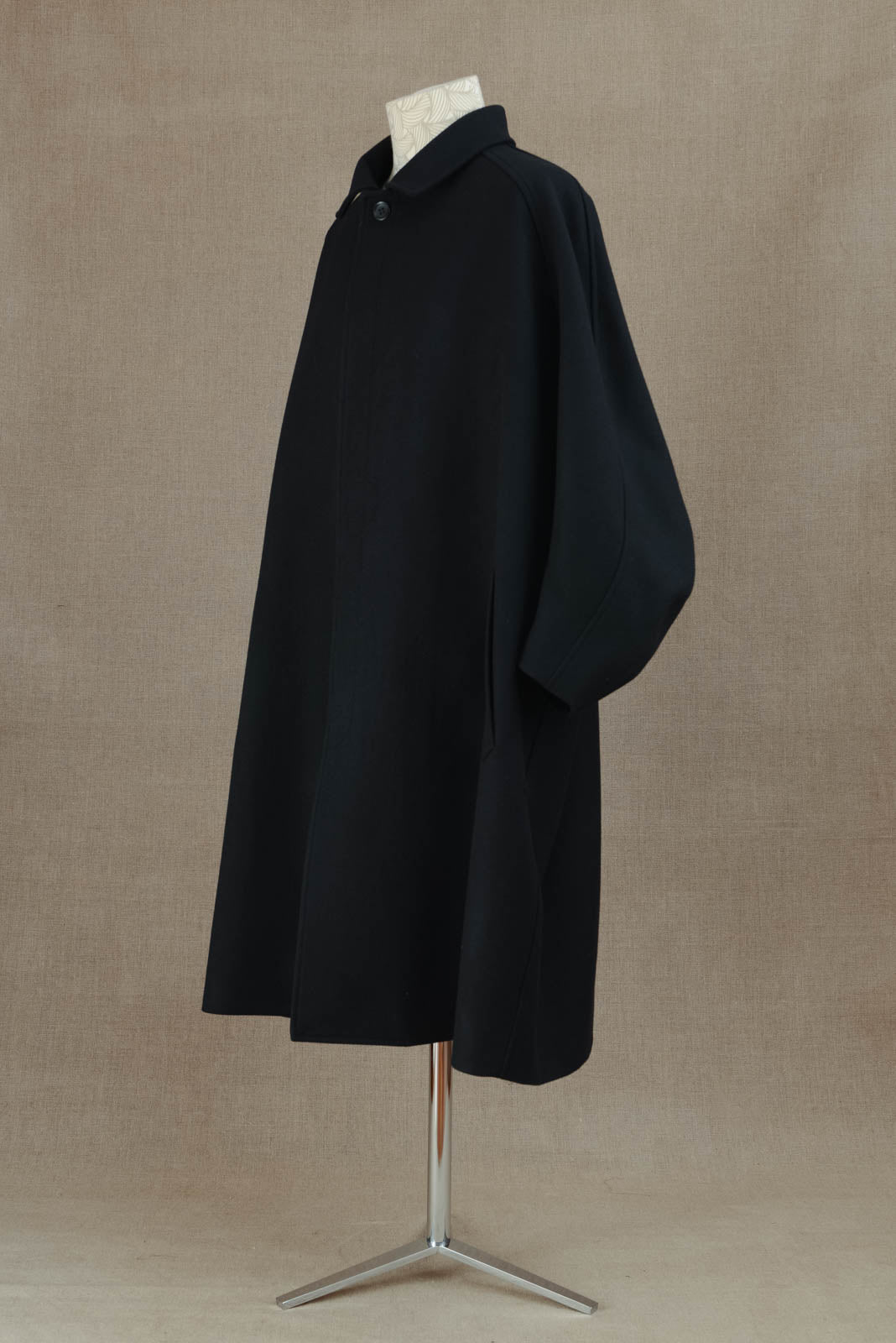 Coat 236- Wool100% Melton- Black – Christopher Nemeth