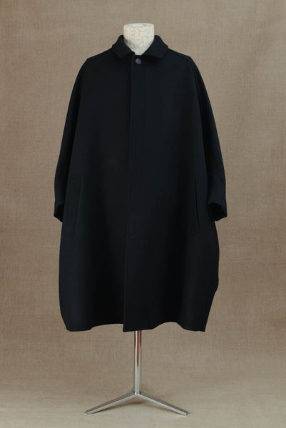 Coat 236- Wool100% Melton- Black