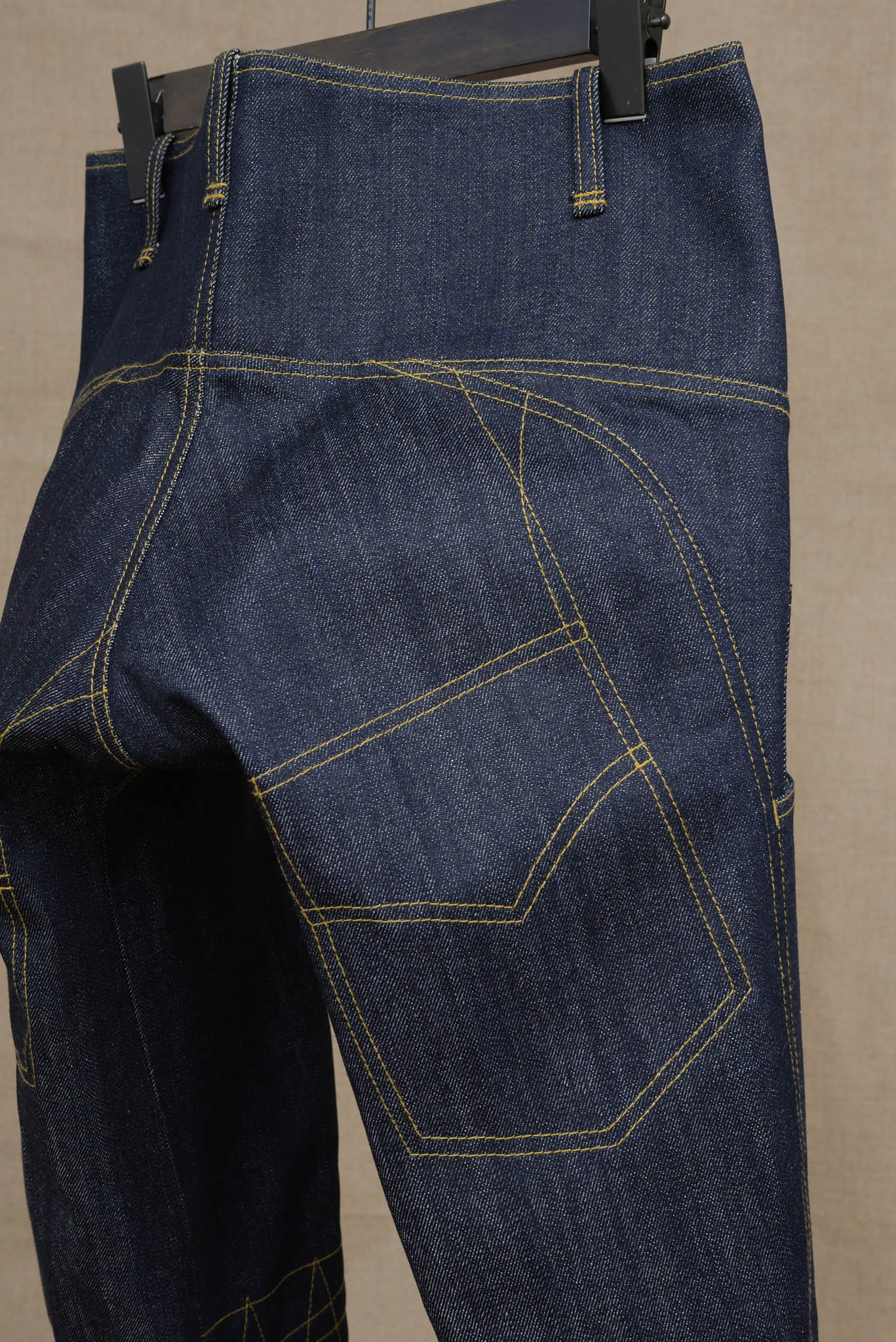 Trousers 8881- Denim- Yellow Stitch - Christopher Nemeth