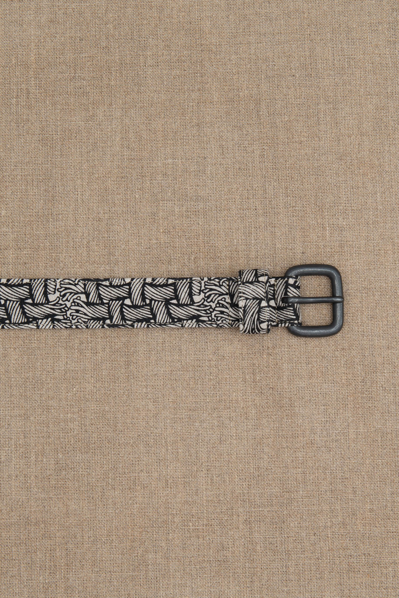 Belt Leather - Linen100% Bonding - M Rope Print - Raw - Christopher Nemeth - Accessories - Online Store - 0 - 00650 - 03