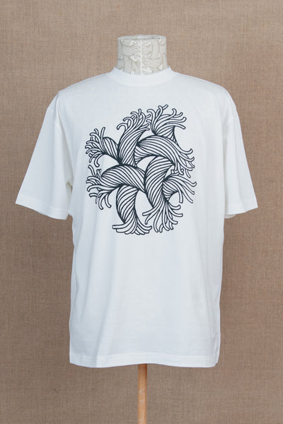 Tshirt 1781- Cotton100% Jersey- Emb Rope 2- White