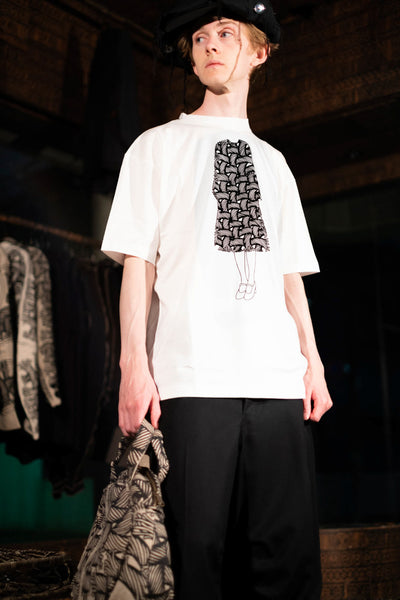 Christopher Nemeth Rope Print Streetwear in Harajuku w/ Collarless