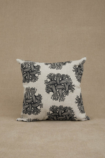 Cushion Cover- Heavy Linen100%- Emb Rope Print- Natural