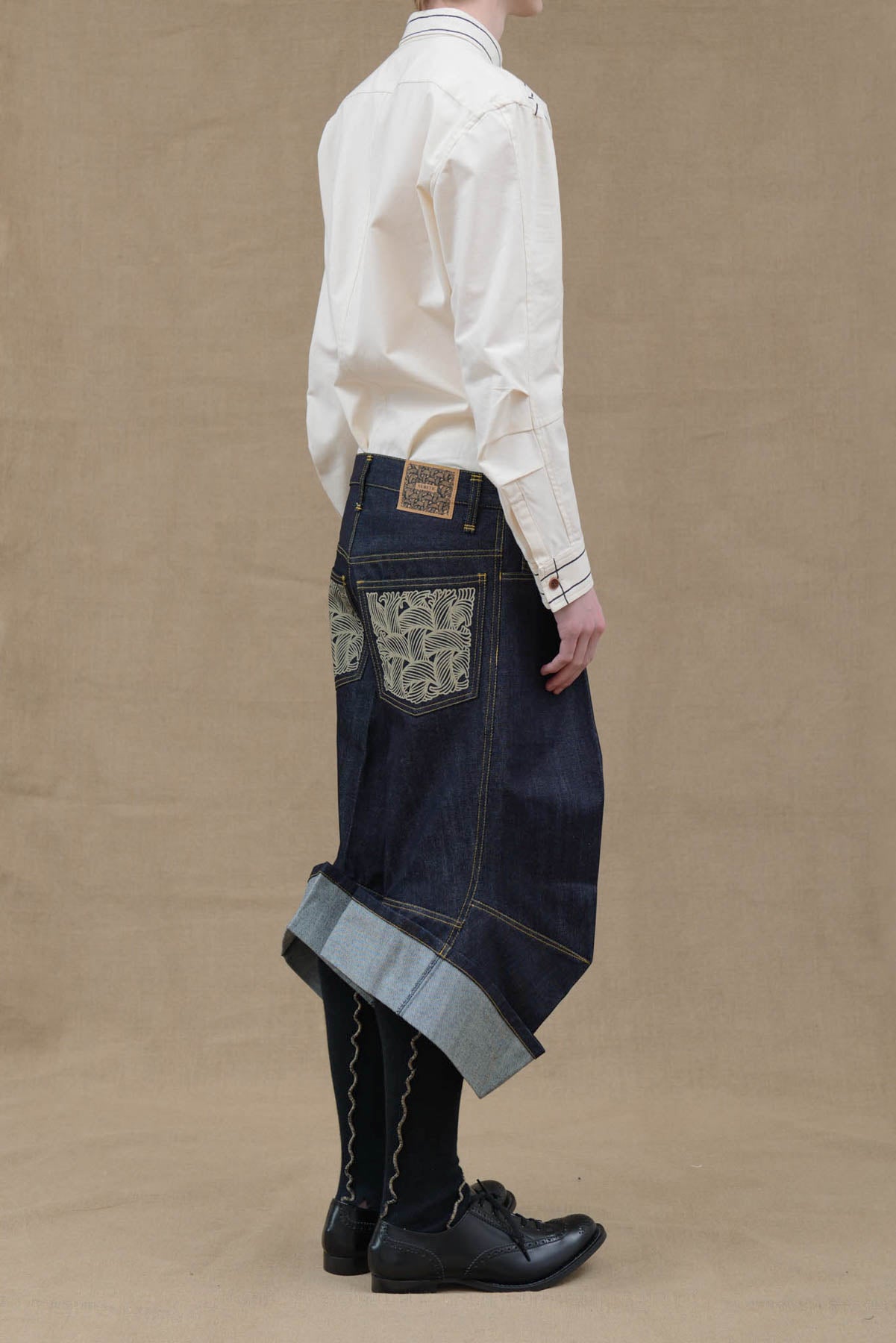 Christopher Nemeth - Trousers 9911- Denim- Pocket Rope Print- Indigo  Available on our online store #christophernemeth #nemeth