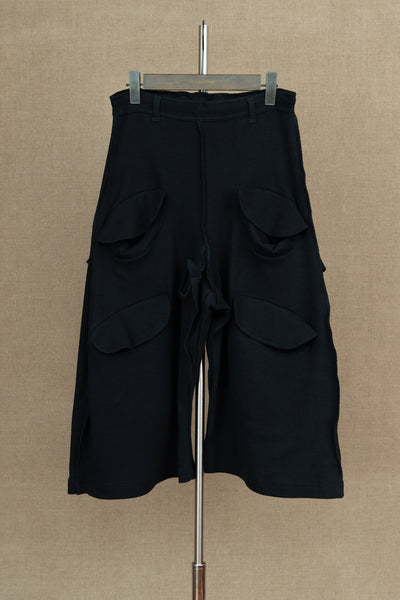 Trousers 87B- Cotton Span- Black Stitch- Black
