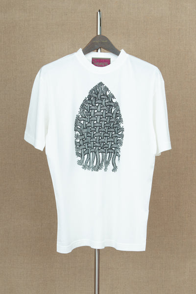 Tshirt Printed- Cotton100% Jersey- Iron Rope- White