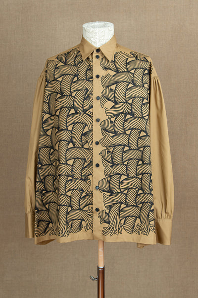Shirt 893- Cotton100% Broad 100- 89 Pattern Rope- Beige
