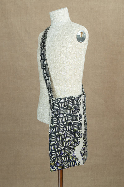 Tote Bag Shoulder Strap- Linen100%- Isle Rope Print- Raw