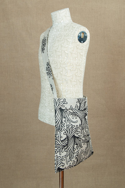 Tote Bag Shoulder Strap- Linen100%- L Rope Print- Raw