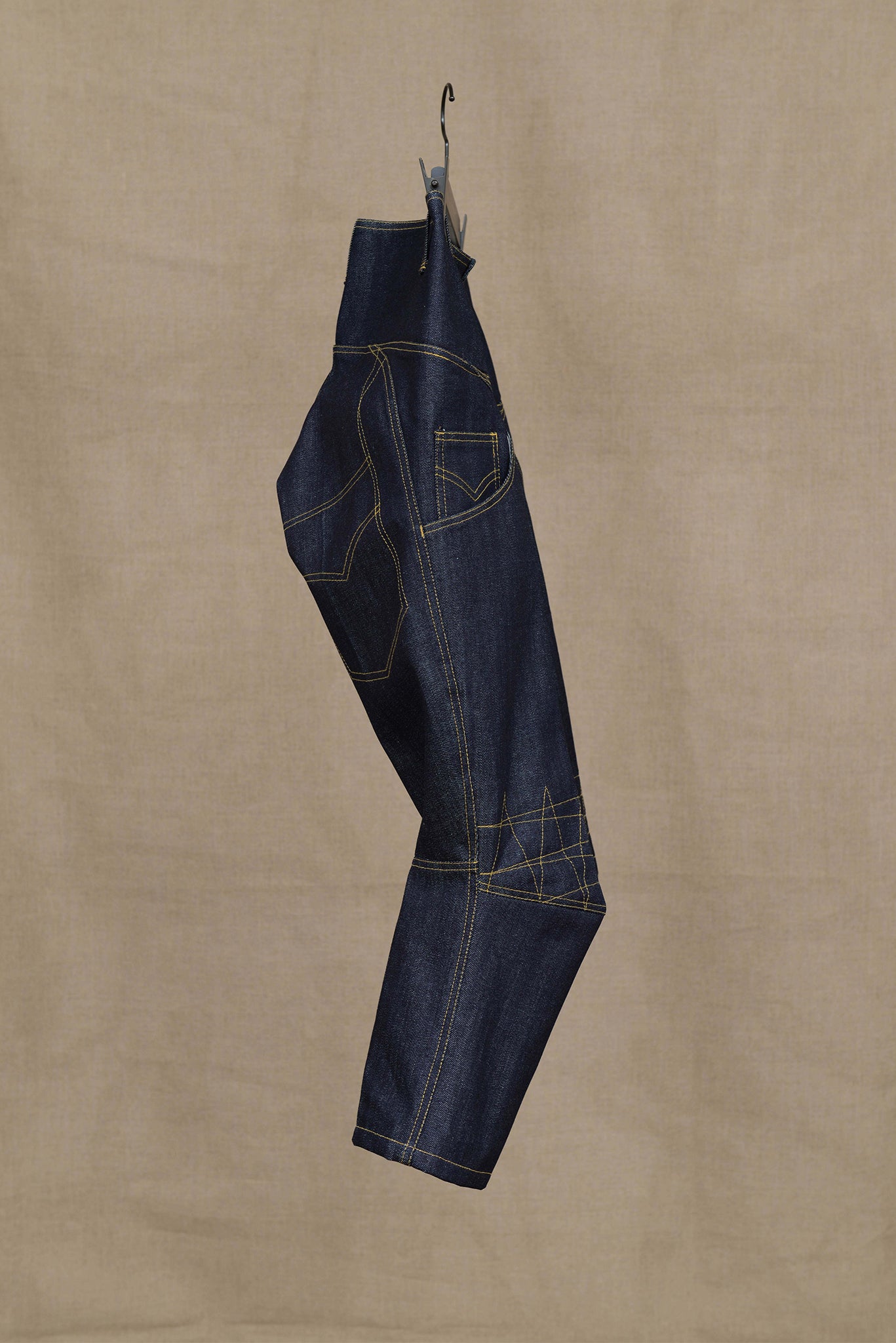 Trousers 8881- Denim- Yellow Stitch - Christopher Nemeth